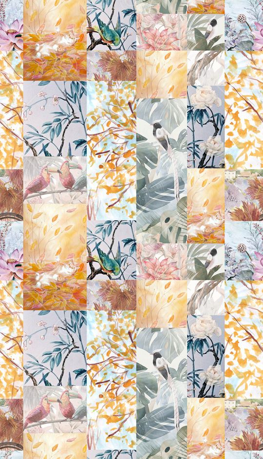 绿植树叶印花华亿平台图片