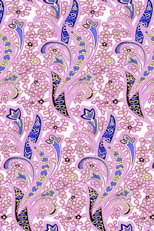 清爽底花卉印花华亿平台图片