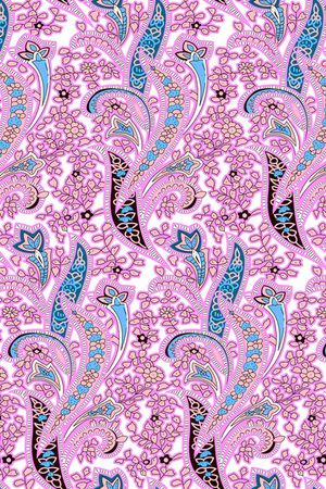 清爽底花卉印花华亿平台图片