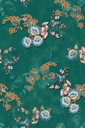 中国风印花华亿平台图片