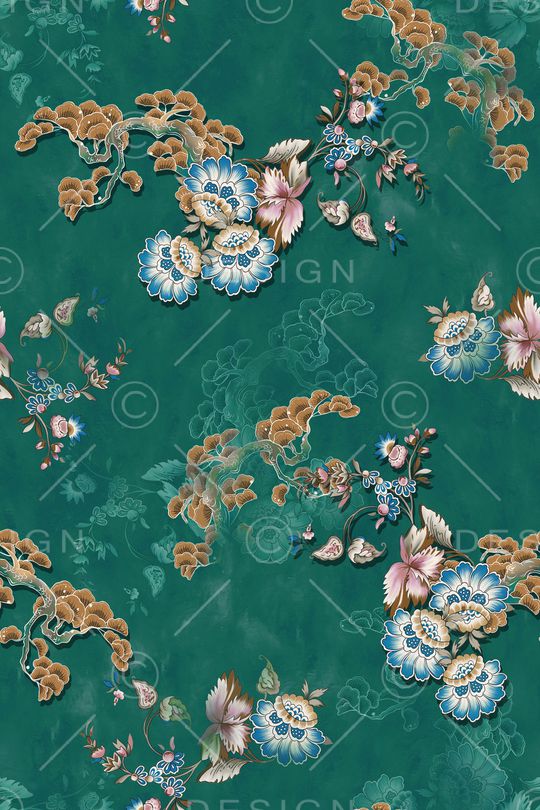 中国风印花华亿平台图片