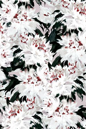 牡丹印花华亿平台图片