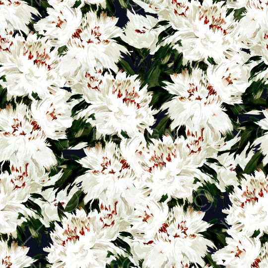 牡丹印花华亿平台图片