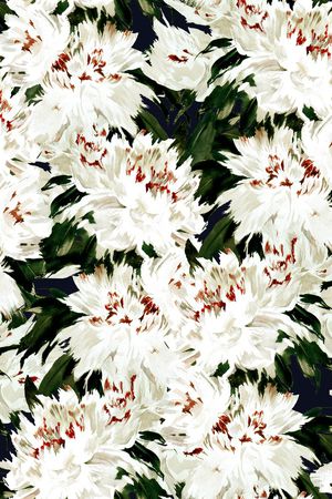 牡丹印花华亿平台图片