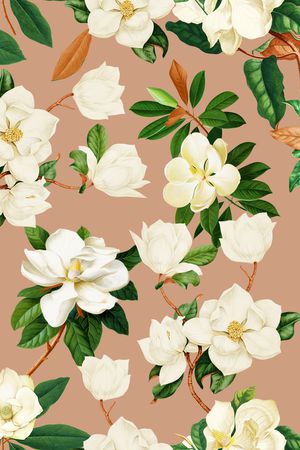 玉兰花印花华亿平台图片