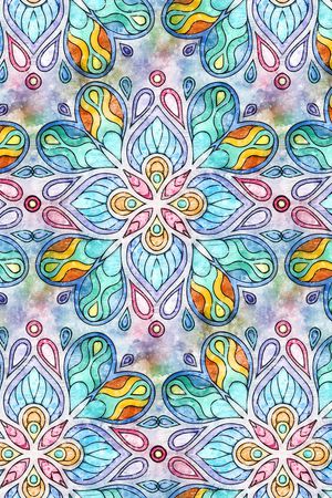 几何花卉印花华亿平台图片