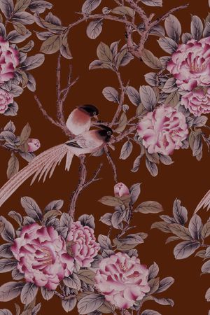 花鸟印花华亿平台图片