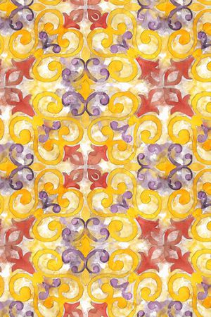 民族花卉印花华亿平台图片