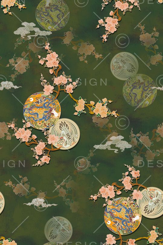 中国风印花华亿平台图片