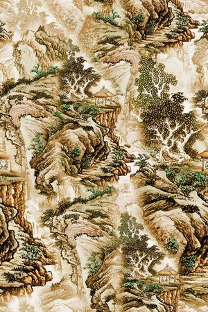 中国风印花华亿平台图片