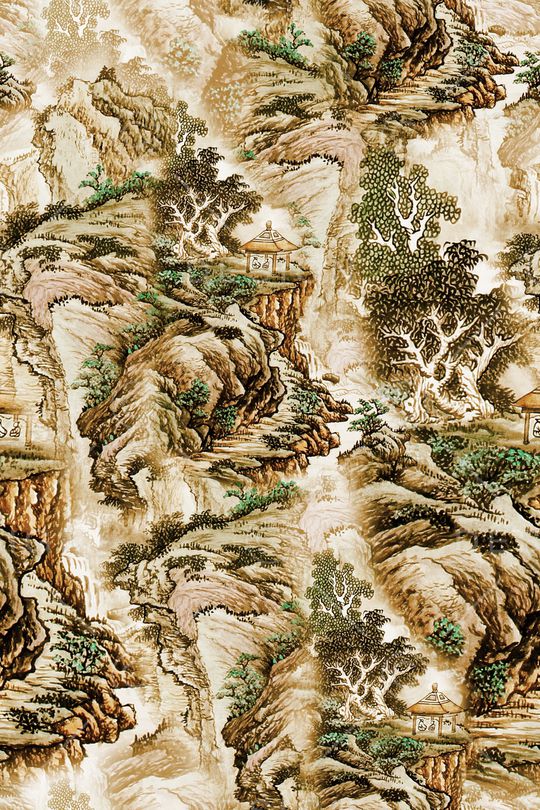 中国风印花华亿平台图片