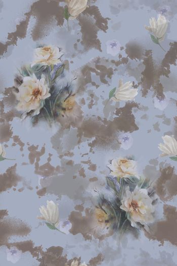 几何花卉印花华亿平台图片