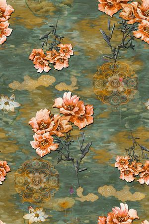 旗袍印花华亿平台图片