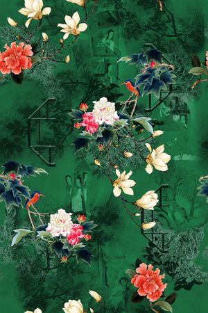 花卉印花华亿平台图片