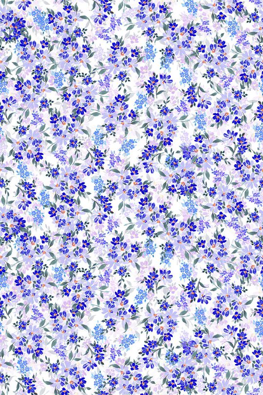 清爽底花卉印花华亿平台图片