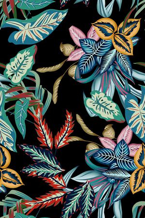 绿植树叶印花华亿平台图片