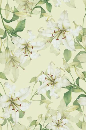 清爽底花卉印花华亿平台图片