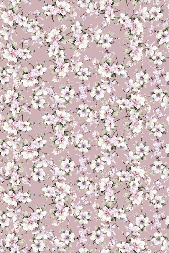 清爽底花卉印花华亿平台图片