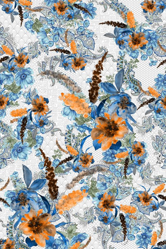 绿植树叶印花华亿平台图片