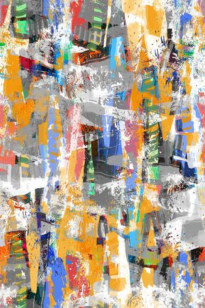 抽象男装印花华亿平台图片