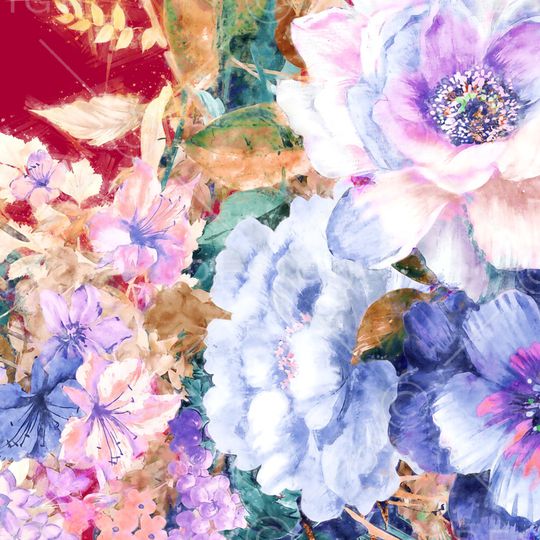 绿植树叶印花华亿平台图片