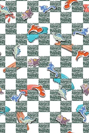 格子印花华亿平台图片