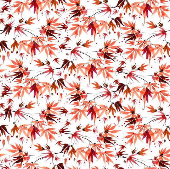 枫叶印花华亿平台图片