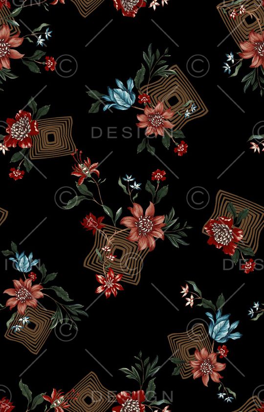 几何印花华亿平台图片