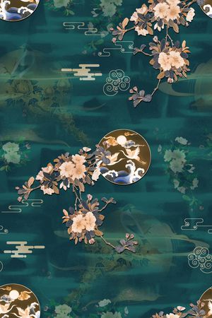 中国风印花华亿平台图片