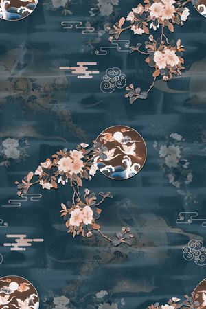 中国风印花华亿平台图片