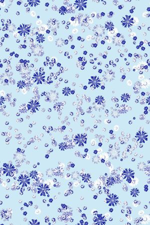 清爽底花卉印花华亿平台图片