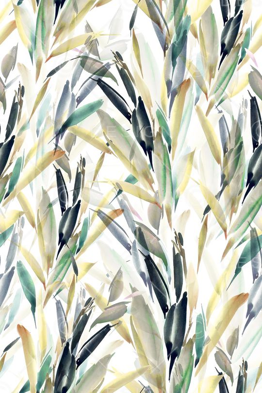 绿植树叶印花华亿平台图片