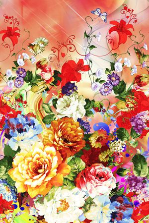 定位花印花华亿平台图片