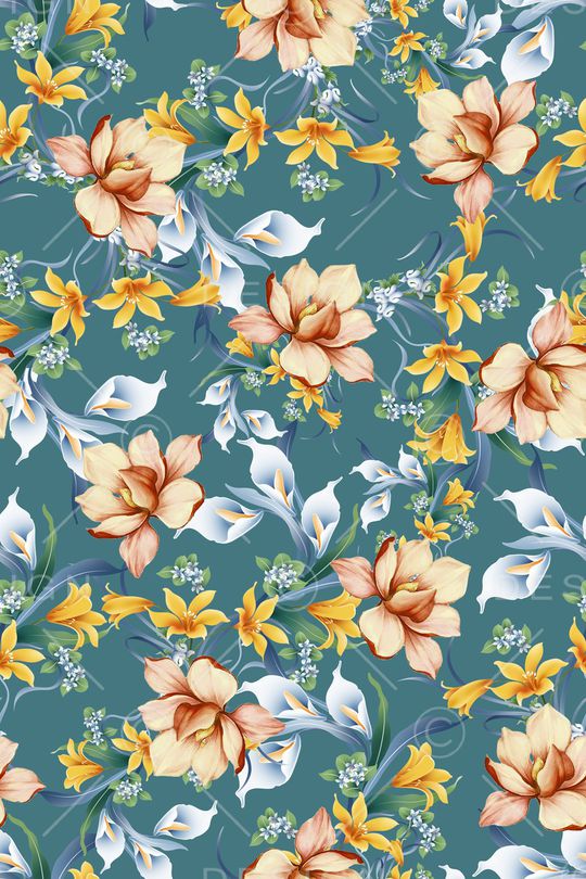 绿植树叶印花华亿平台图片