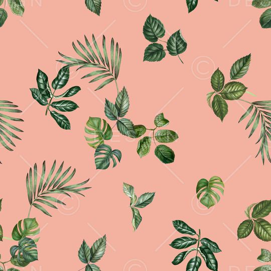 绿植树叶印花华亿平台图片