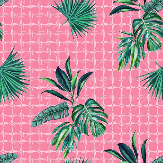 绿植树叶印花华亿平台图片