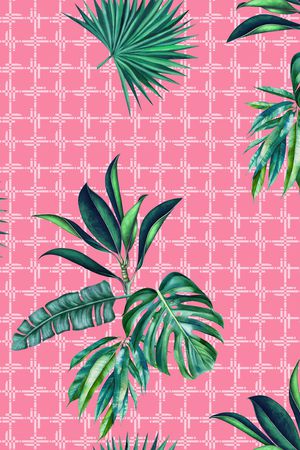 绿植树叶印花华亿平台图片