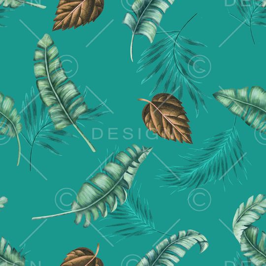 绿植树叶印花华亿平台图片