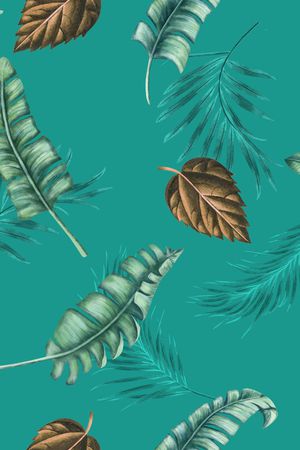 绿植树叶印花华亿平台图片