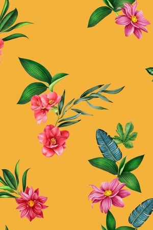 绿植树叶印花华亿平台图片