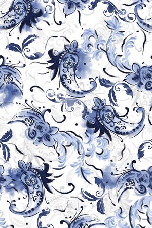 中国风印花华亿平台图片