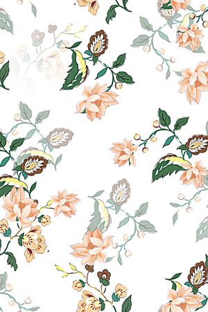 连衣裙印花华亿平台图片