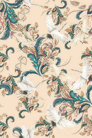 佩斯利印花华亿平台图片