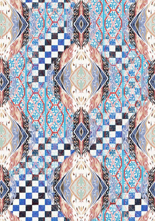 几何印花华亿平台图片