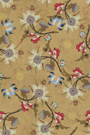 复古印花华亿平台图片