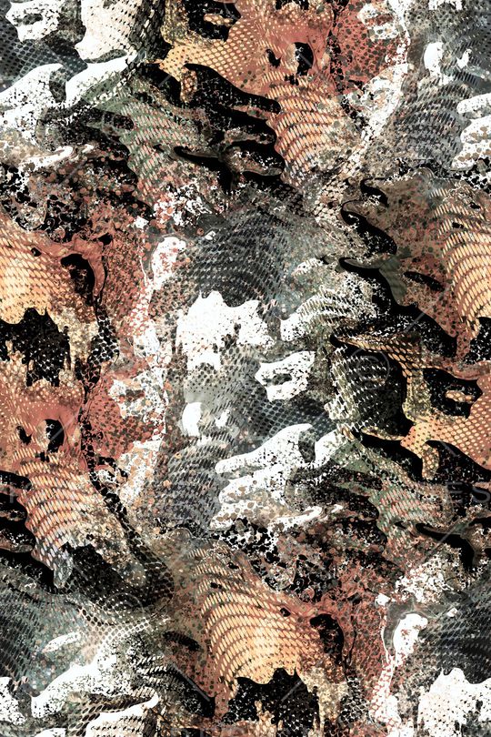 抽象男装印花华亿平台图片