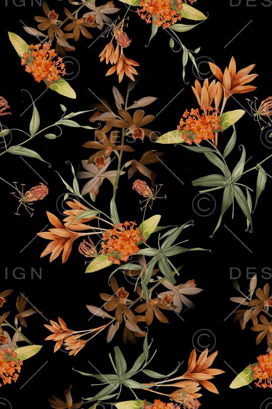 花卉印花华亿平台图片