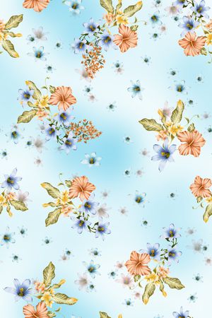 绿植树叶印花华亿平台图片