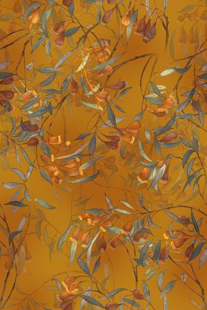 绿植树叶印花华亿平台图片