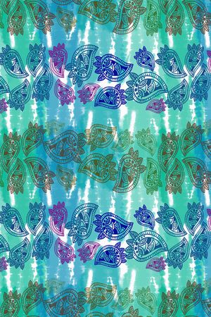 佩斯利图案印花华亿平台图片